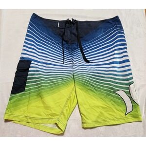 HURLEY Board Shorts Men's 38 Multicolor Surfing Swim Skate Trunks Excellent